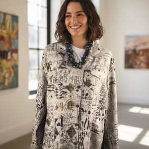 Chico women size 2 color brown and beige RN 79984